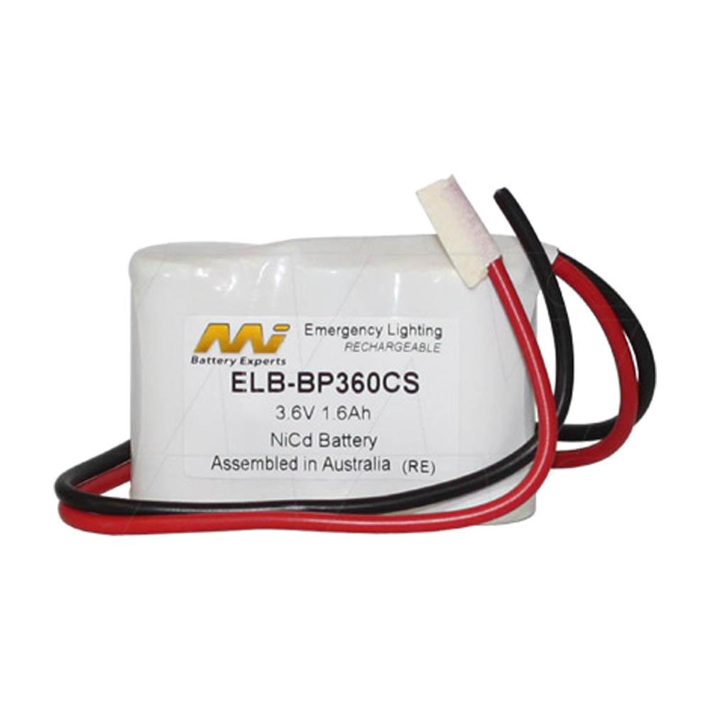 Emergency Lighting Battery Pack for White Lite 3-KR-DHL, BP360 & others 3xD cell flatpack