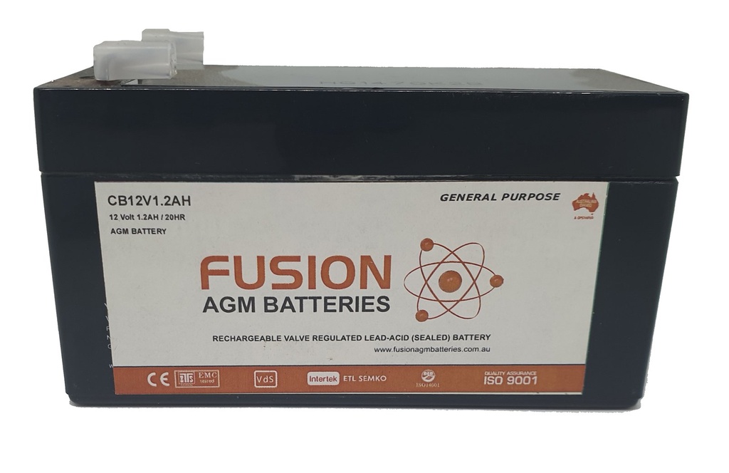 Fusion 12V 1.2Ah General Purpose AGM Battery