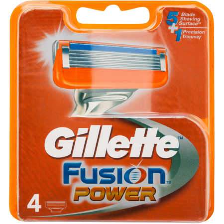Gillette Fusion Power Cartridge 4 (Razors, Blades, Shaving Foams/Gels) | CLEARENCE ITEM