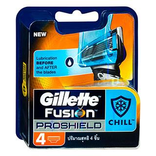Gillette Fusion Proshield Chill Cart 4 cartridge (Razors, Blades, Shaving Foams/Gels) | CLEARENCE ITEM