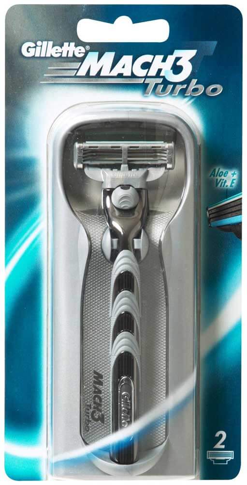 Gillette Mach3 Turbo Razor 2up