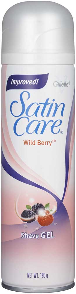 Gillette Satin Care Gel Wild Berry 200ml Box of 6 (Razors, Blades, Shaving Foams/Gels) | CLEARENCE ITEM