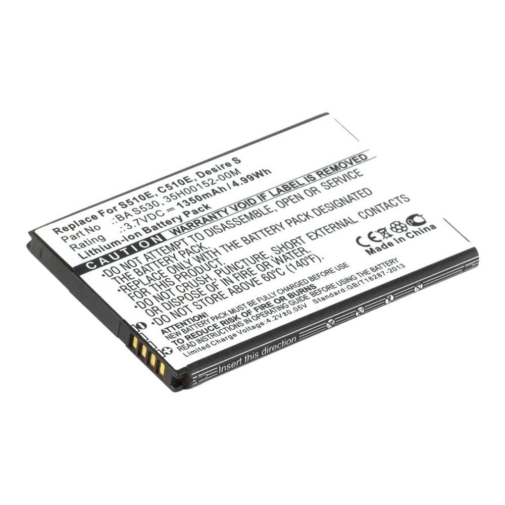 HTC Desire S; Salsa 3.7V 1350mAh Li-ion