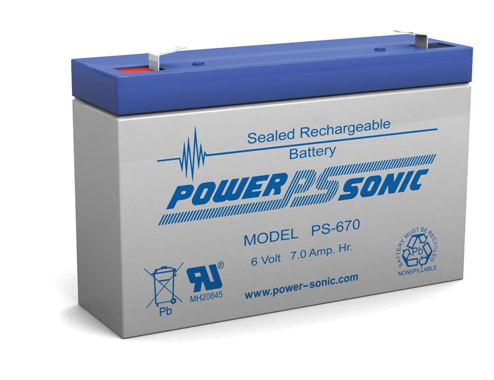 Power-Sonic PS 6 volt 7 ah