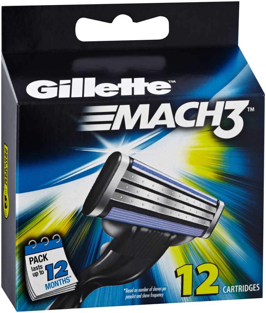 Mach3 Cartridges 12 pk