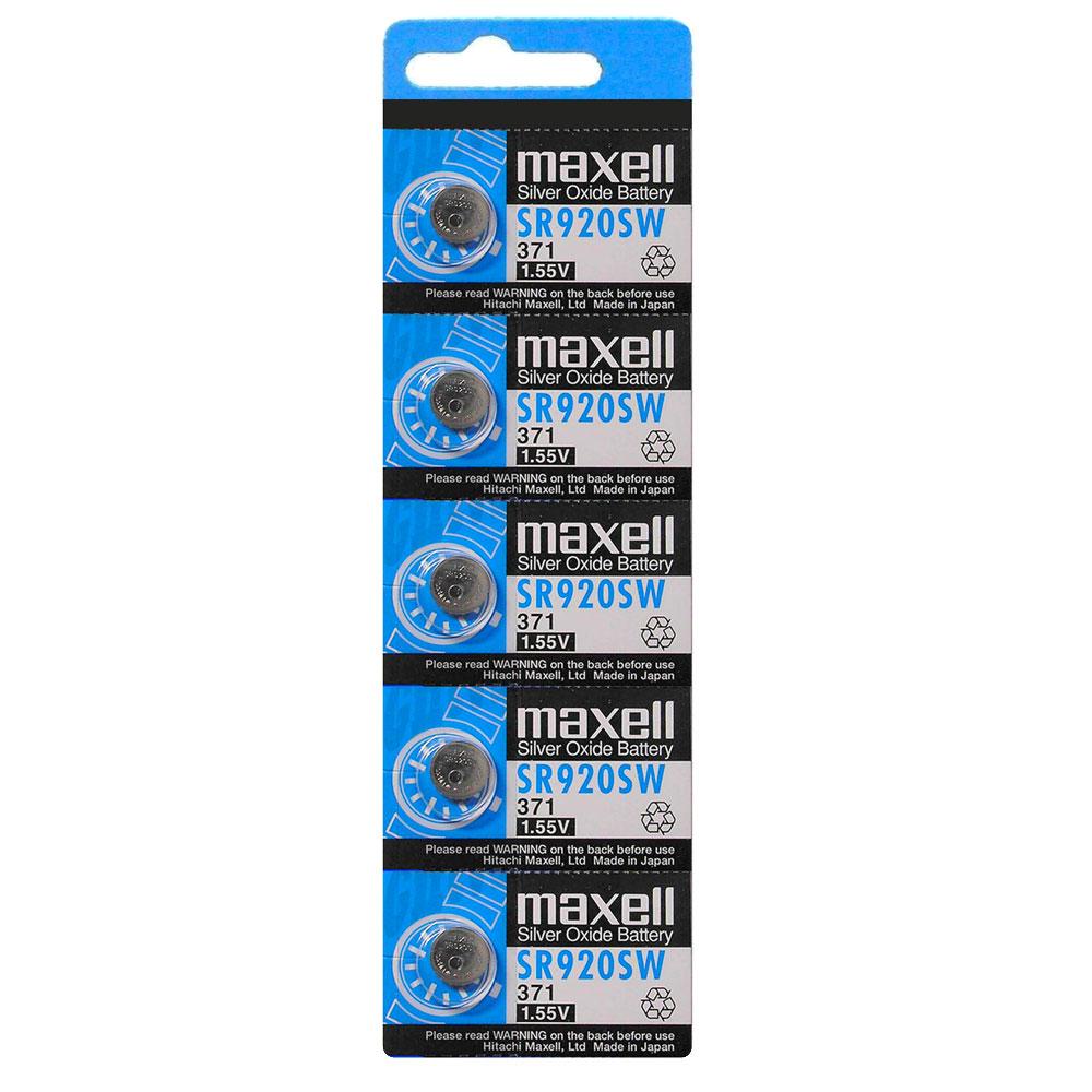 [SR920SW-BP5] Maxell 1.55V 39mAh Silver Oxide Watch Battery (V371)