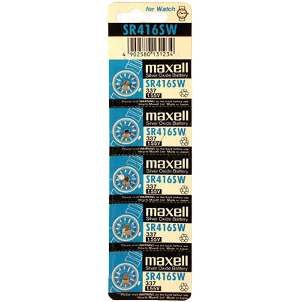 Maxell 1.55V 8mAh Silver Oxide Watch Battery (V337)