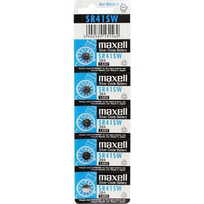 [SR41SW-BP5] Maxell SR41SW-384 low drain battery 5pk