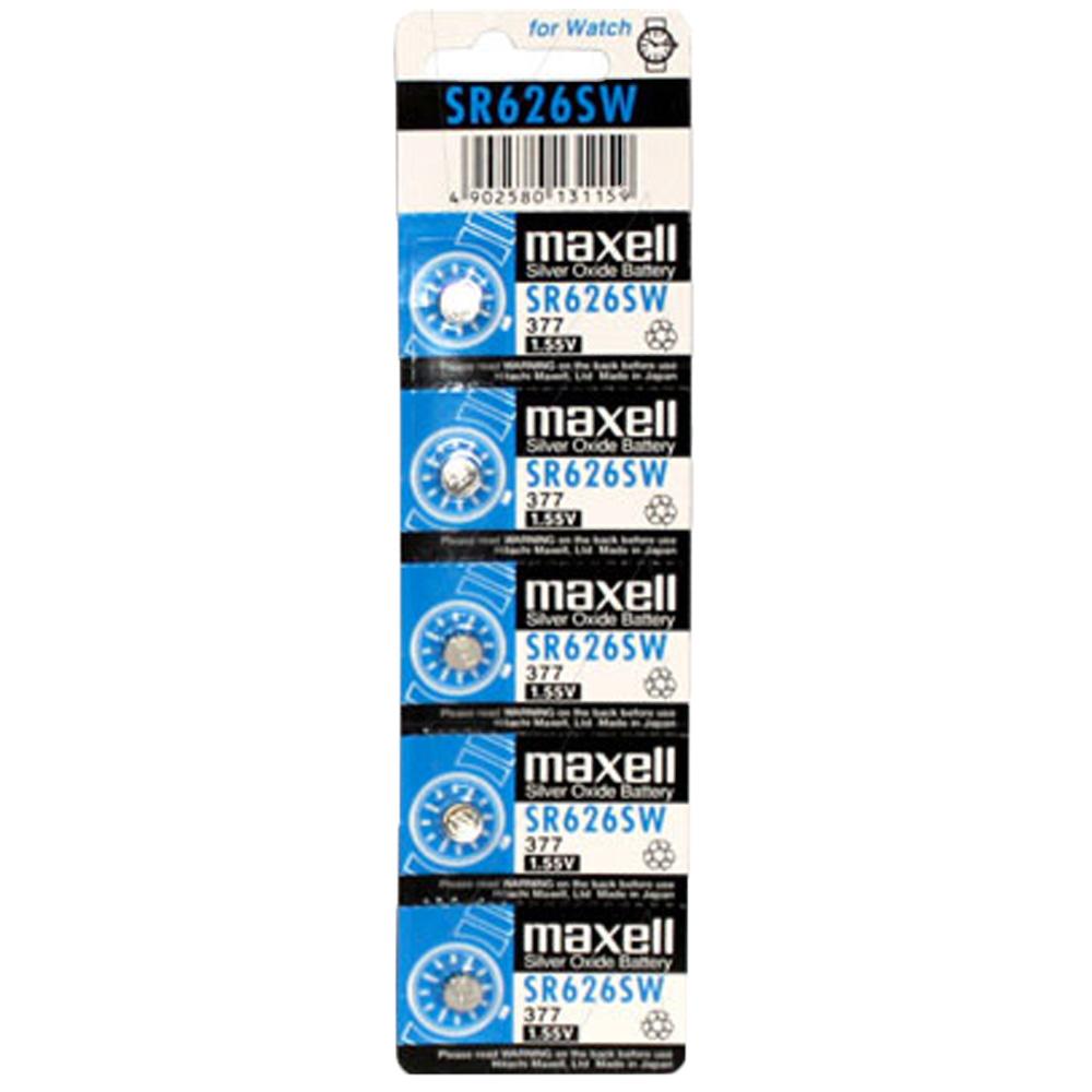 [SR626SW-BP5] Maxell SR626-377 1.5V Silver Oxide Watch Battery