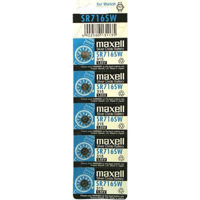 [SR716SW-BP5] MAXELL SR716SW-315 low drain battery 5pk