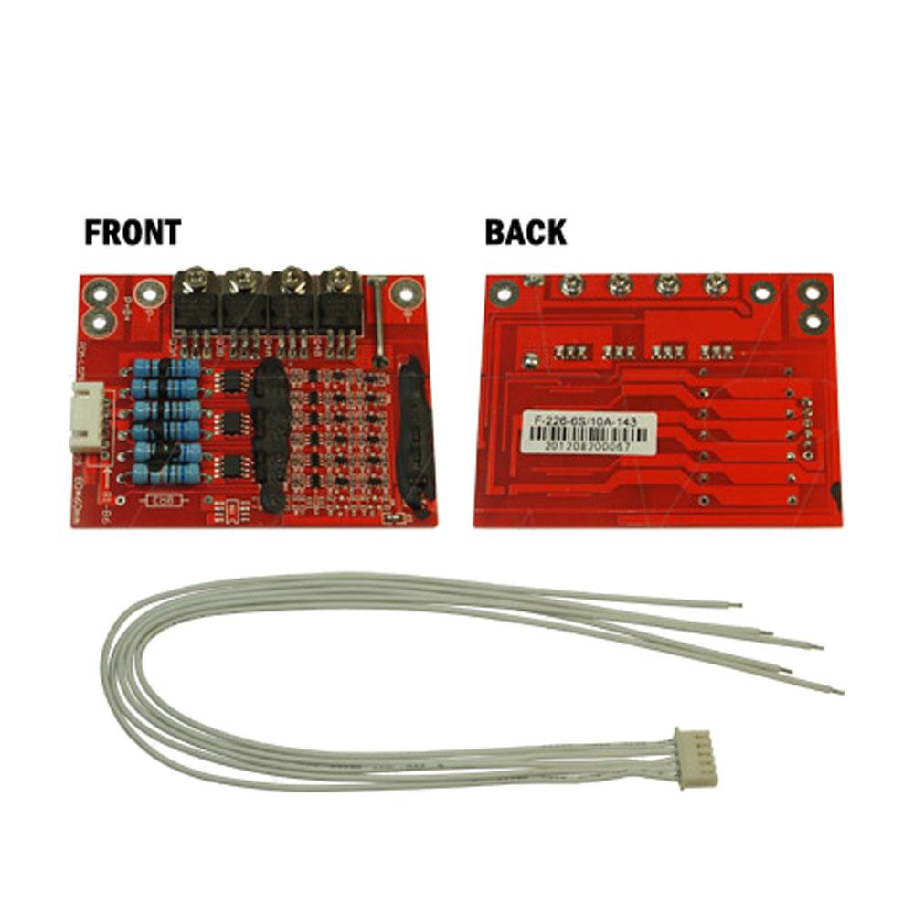 Protection Circuit Module for 19.8V LiFePO4 Battery Packs 10A Max Discharge