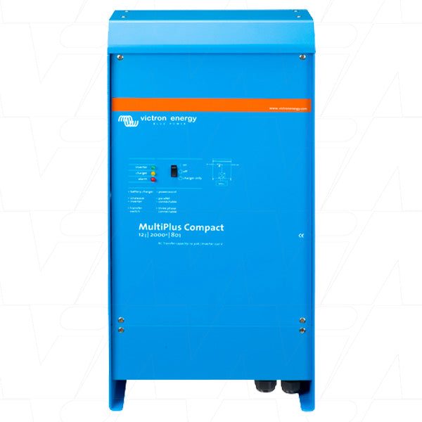 MultiPlus Compact Inverter & SLA/LiFePO4 Charger 12V 2000VA 80A - 30A TRANSFER SWITCH