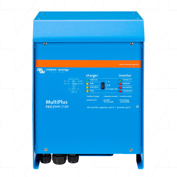 MultiPlus Inverter & SLA/LiFePO4 Charger 24V 5000VA 120A - 100A TRANSFER SWITCH