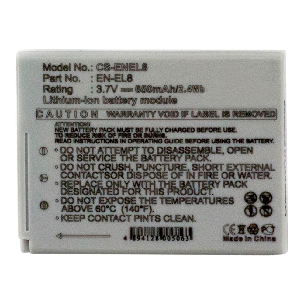 [CNIK3957] NIKON EN-EL8 3.7V 650mAh Li-ion