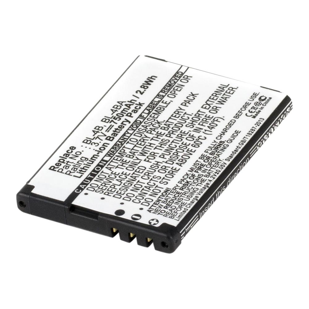 [PNOK2363] NOKIA BL-4B; BL-4BA 3.7V 750mAh Li-ion