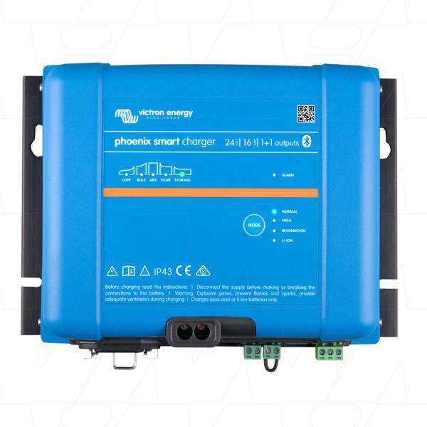 Phoenix Smart IP43 SLA/LiFePO4 Charger 24V VECIP43-24/16-1+1