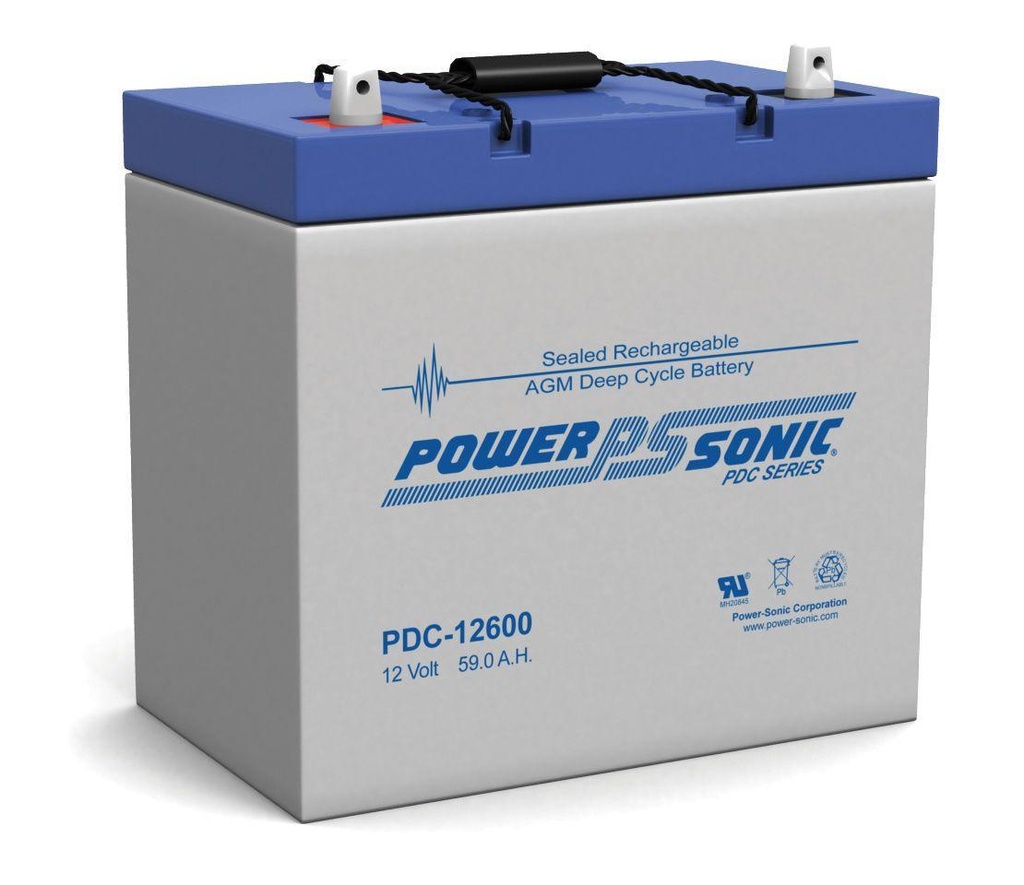 Power-Sonic 12v59 ah C20 Cyclic AGM