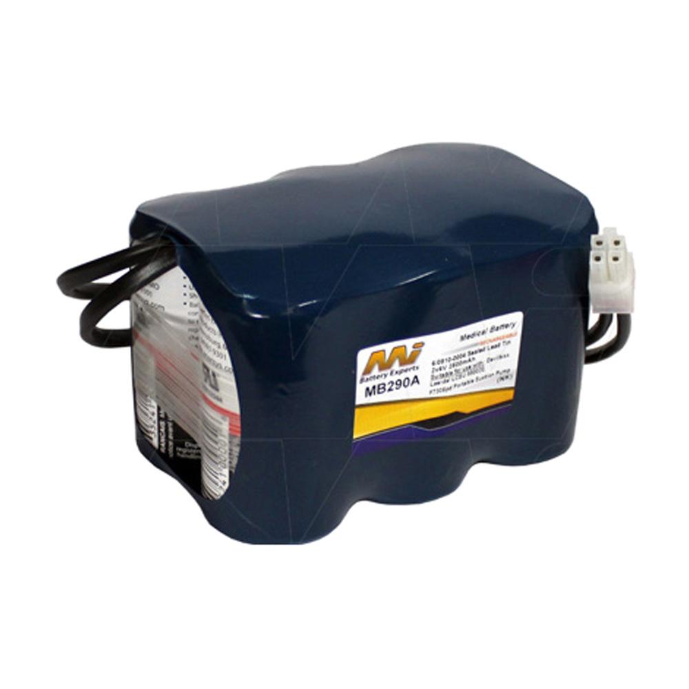 Medical battery suit. for DeVilbiss 7305 Suction Unit