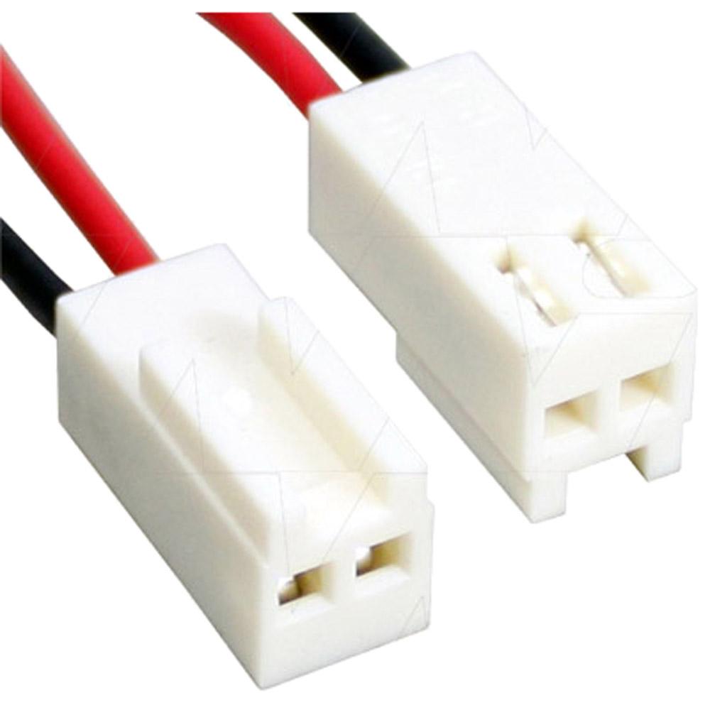 Molex Type 22-01-1023 (formerly 5051-2, E-5051-2M), 24AWG, Black 75mm, Red 75mm, 6mm Strip & Tin.