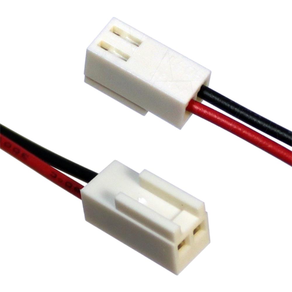 Molex Type 22-01-1023 (formerly 5051-2, E-5051-2M), Leads RED & BLACK=75mm, 6mm STRIP & TIN AWG24