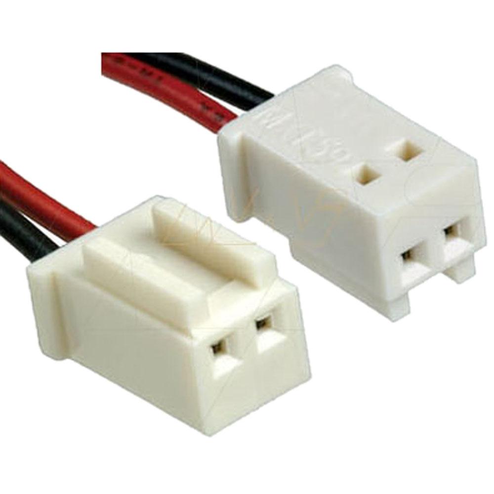Molex Type 22-01-1024 (formerly 5102-2), Leads RED=65mm BLACK=80mm STRIP & TIN.