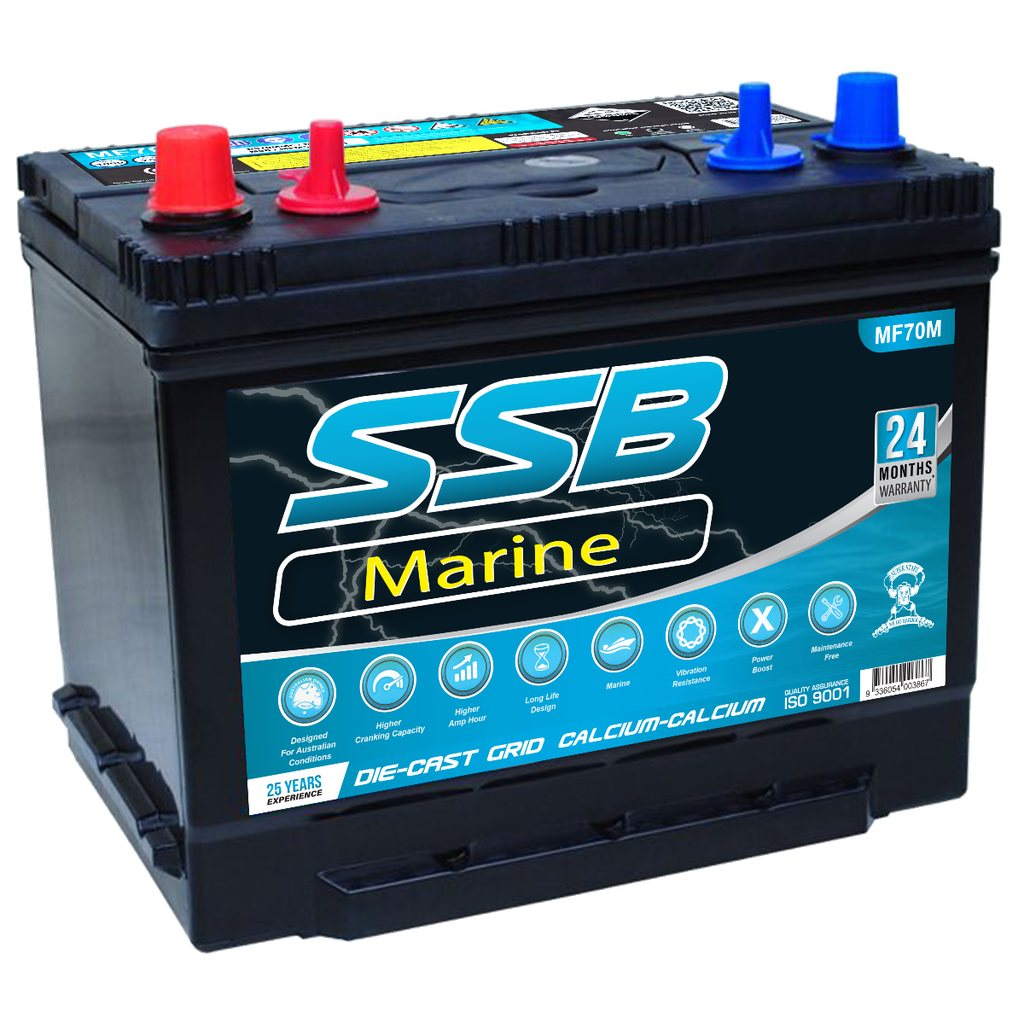 MF70M High Performance Maintenance Free Marine Battery
