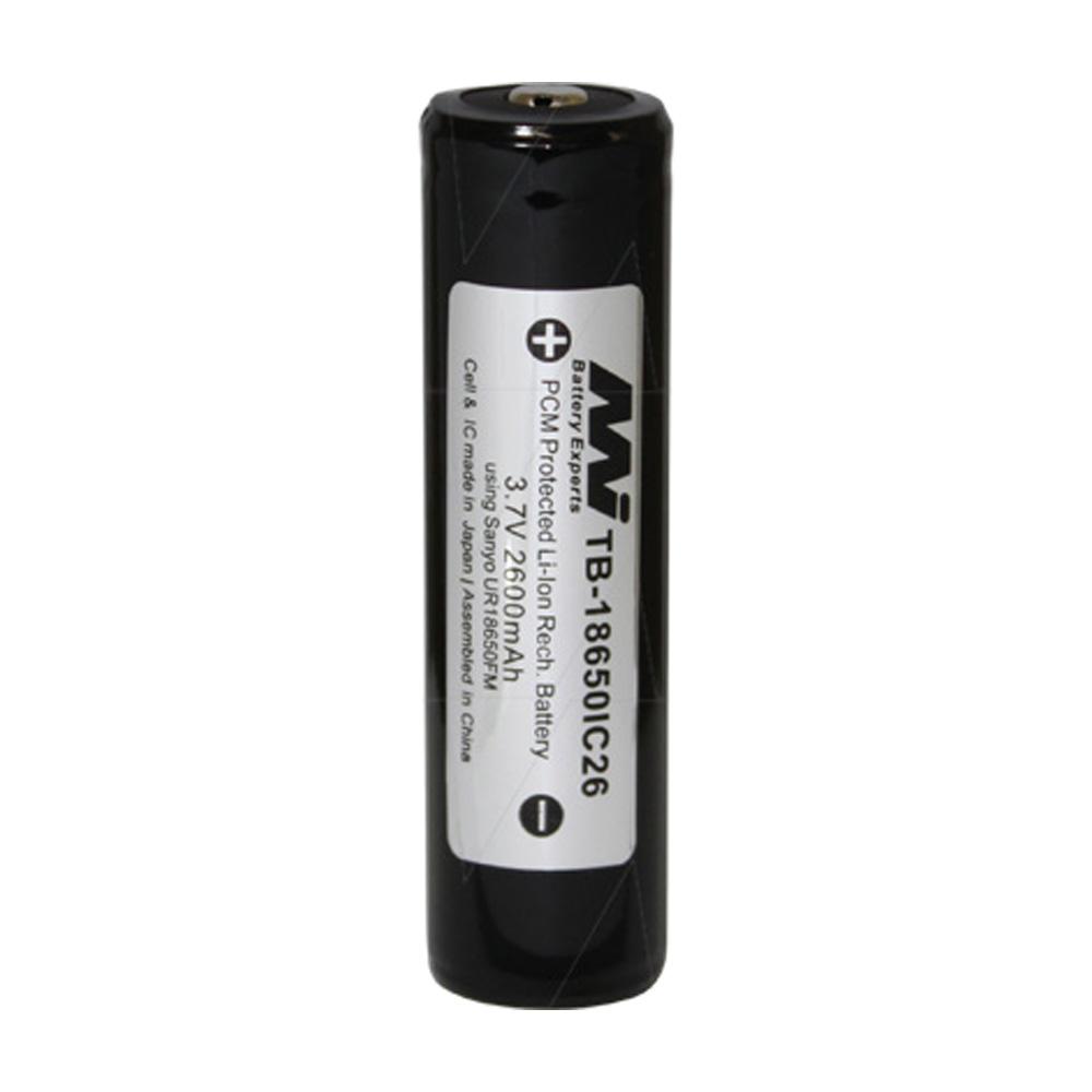 MI 3.7V 18650 2600mAh Li-ion Cell + PCM (70mm)