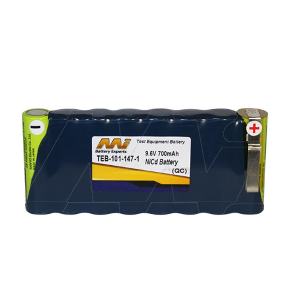 MI 9.6V 700mAh NiCd Test Eqpt Batt MicroPwr Elect 101-147-1