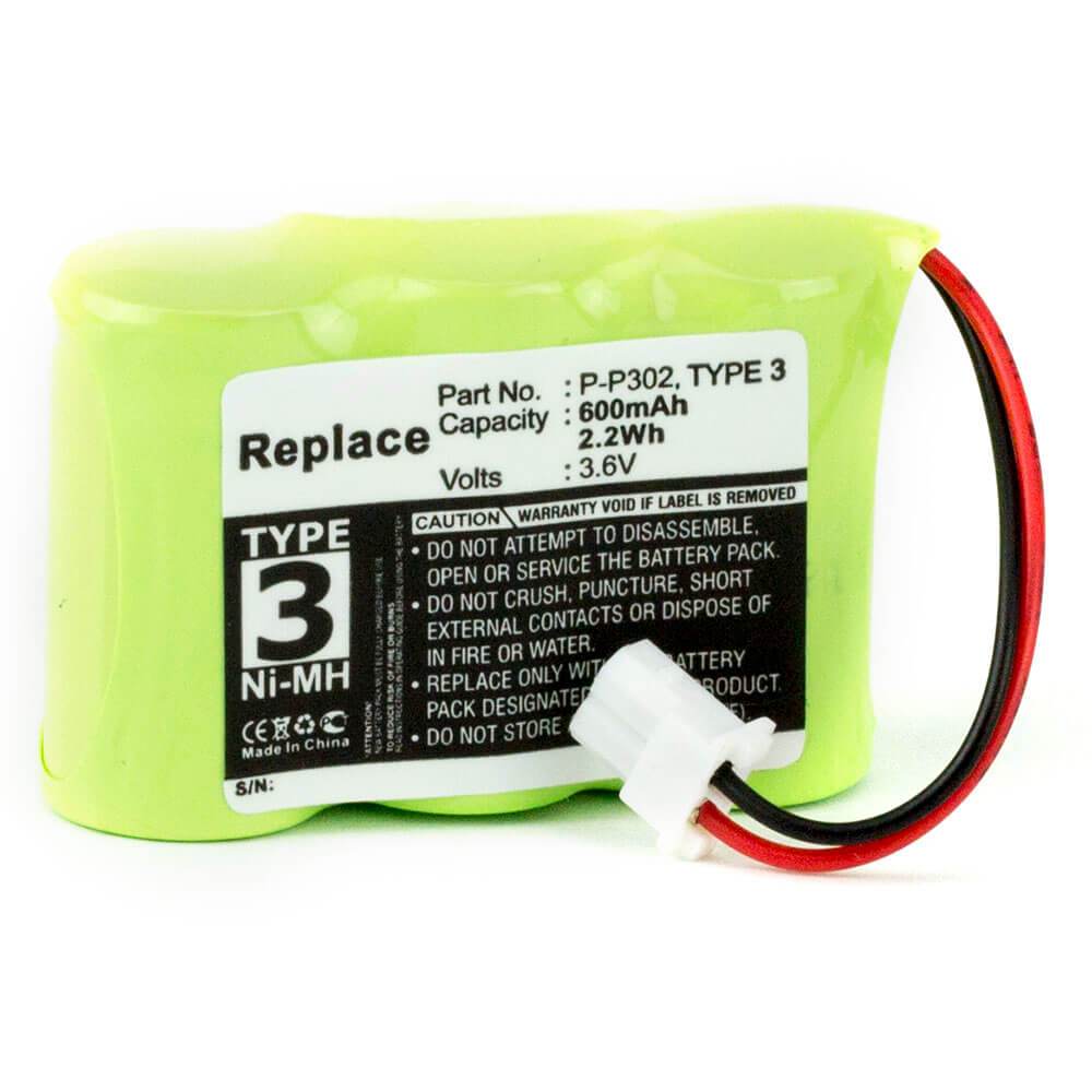 [GPAN4978] Panasonic P-P302 3.6V 600mAh Ni-MH