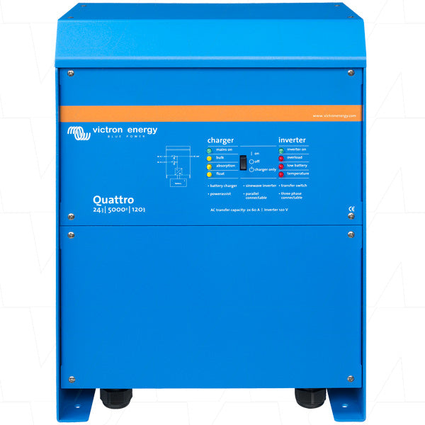Quattro Inverter & SLA/LiFePO4 Charger 24V 5000VA 120A