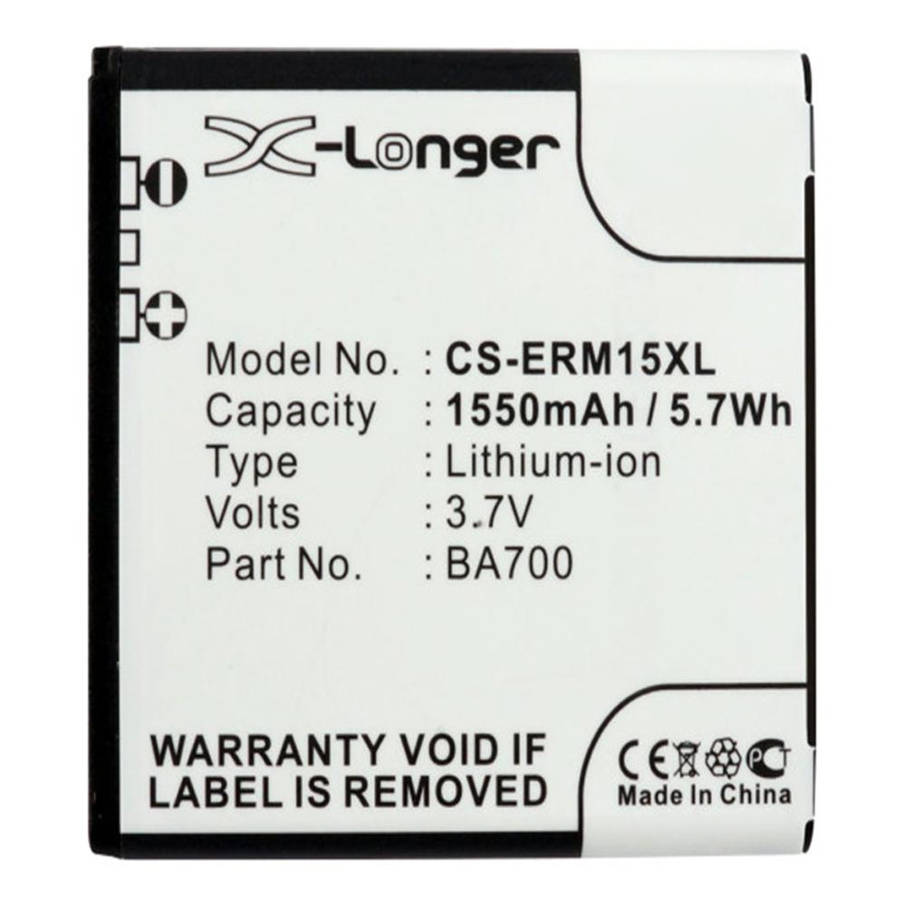 [PSOE2578] SONY ERICSSON BA700 3.7V 1550mAh Li-ion