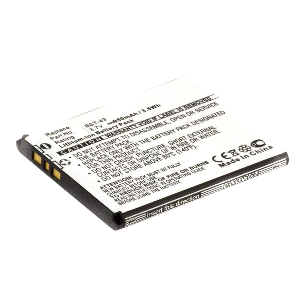 SONY ERICSSON BST-43 3.7V 950mAh Li-ion