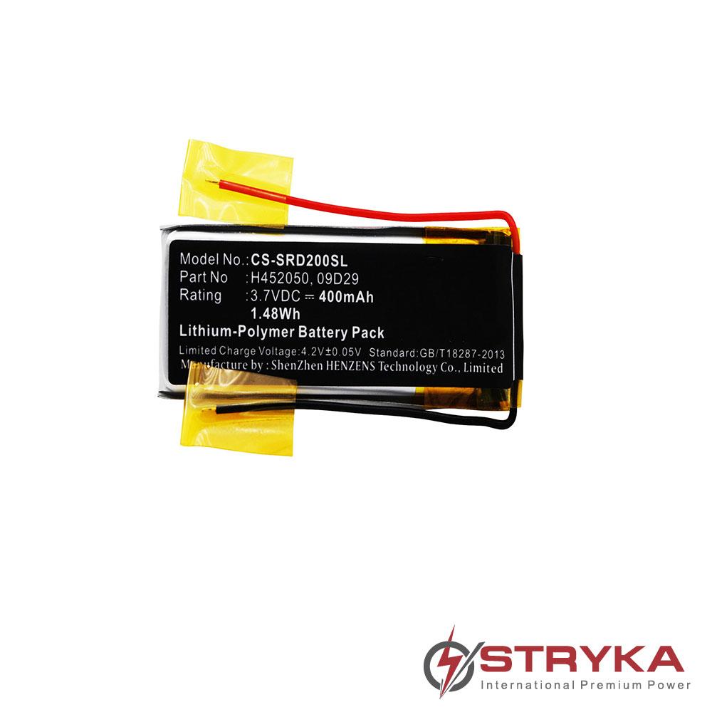 [GCAR1129] Stryka Battery to suit CARDO Scala Rider Q2 3.7V 400mAh Li-Pol