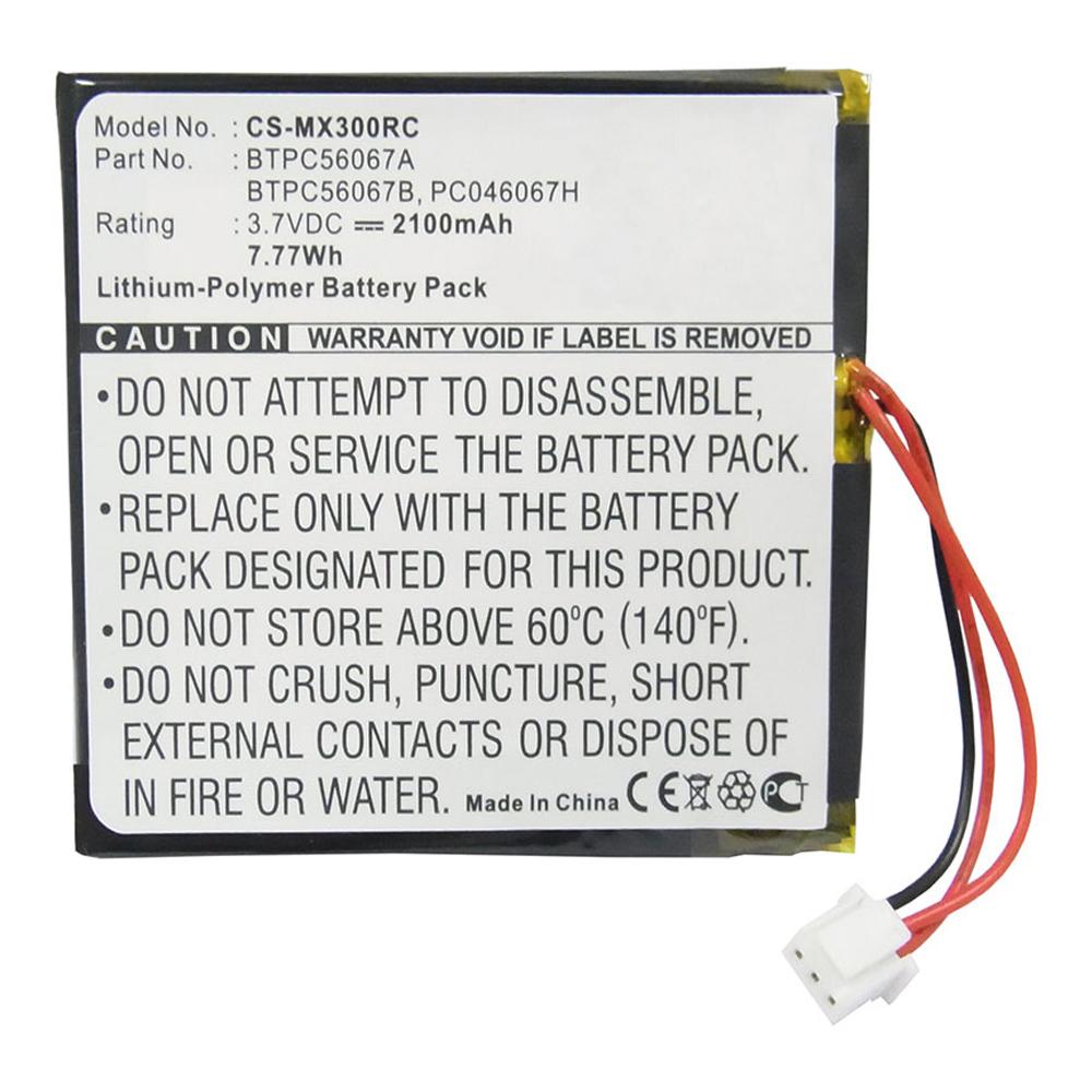 Stryka Battery to suit CRESTRON-UNIVERSAL MX3000 Remote 3.7V 2100mAh Li-Pol