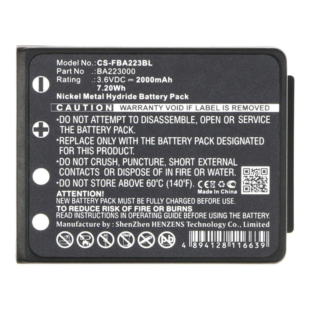 Stryka Battery to suit HBC FUB6 3.6V 2000mAh NiMH