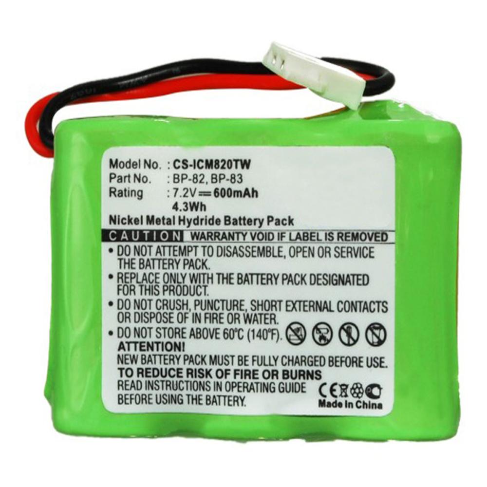[RICM9348] Stryka Battery to suit ICOM BP-82 7.2V 600mAh NiMH
