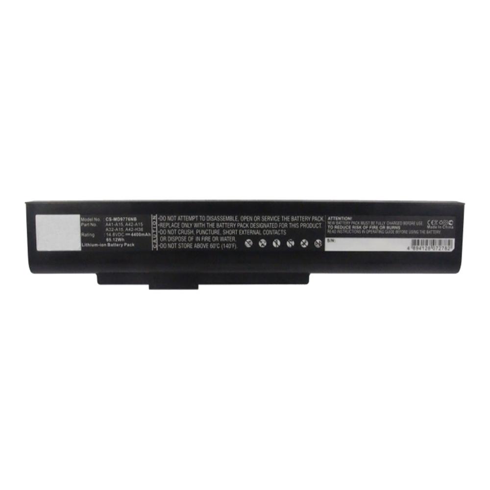Stryka Battery to suit MEDION Akoya P6631 14.8V 4400mAh Li-ion