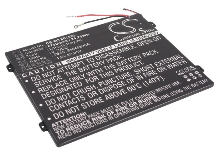 [BMOT3307] Stryka Battery to suit MOTOROLA Xoom 2 10.1 3.7V 6700mAh Li-Pol