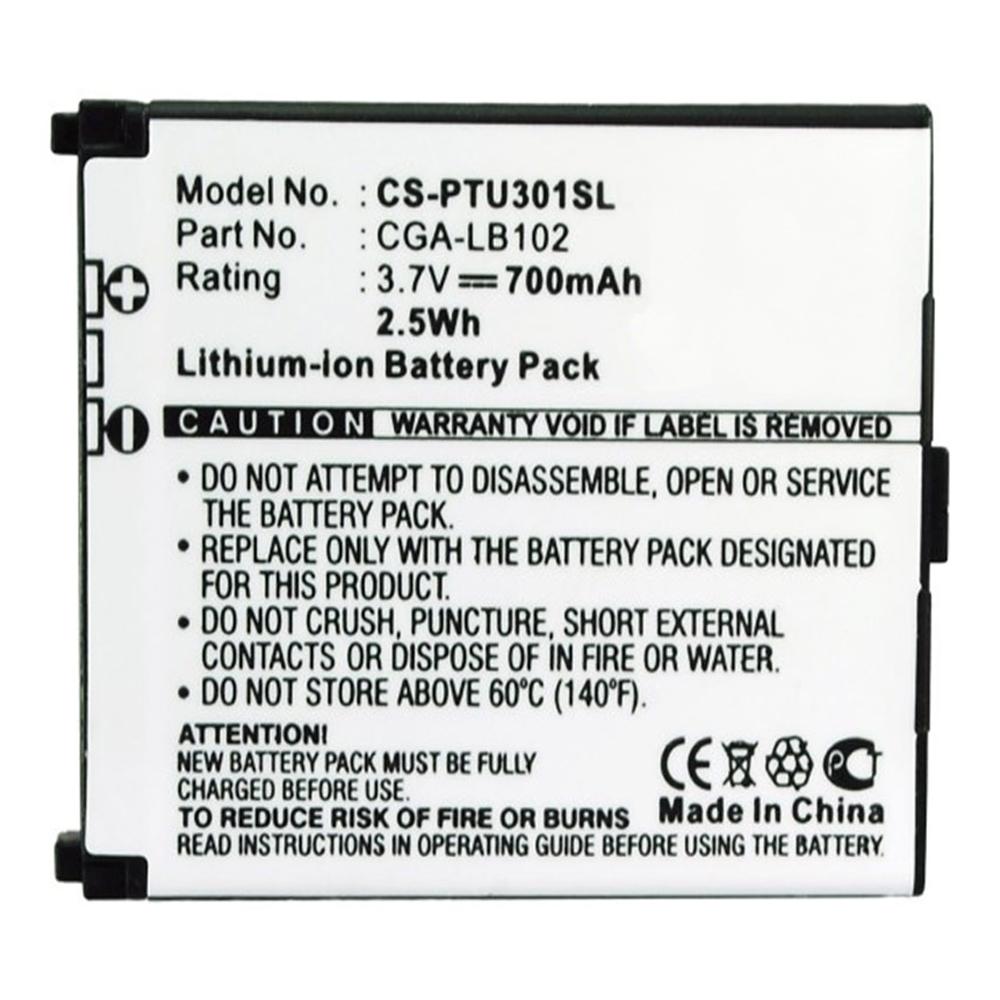 [PPAN9461] Stryka Battery to Suit PANASONIC CGA-LB102 3.7V 700mAh Li-ion