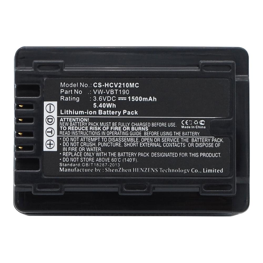 [CPAN9409] Stryka Battery to suit Panasonic VW-VBT190 3.6V 1500mAh Li-ion