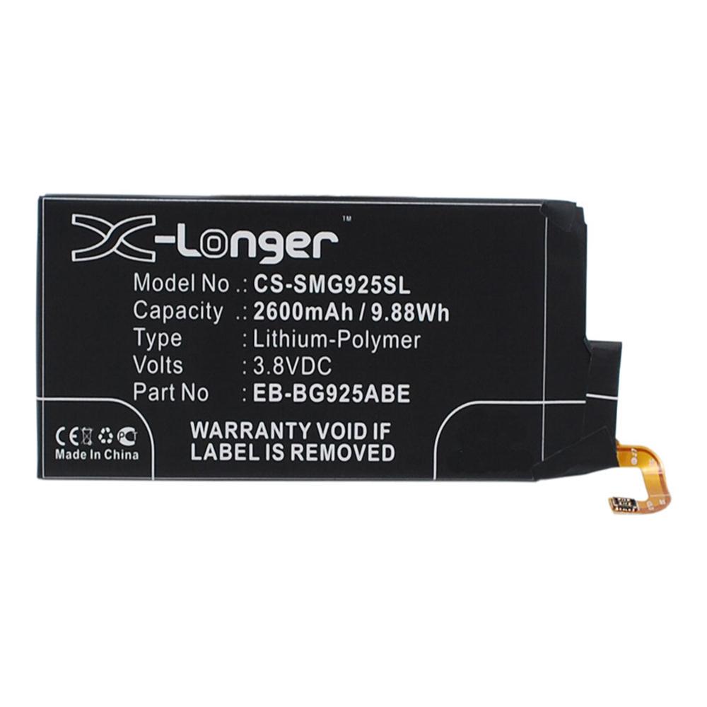 [PSAM1082] Stryka Battery to suit SAMSUNG Galaxy S6 Edge 3.8V 2600mAh Li-Pol