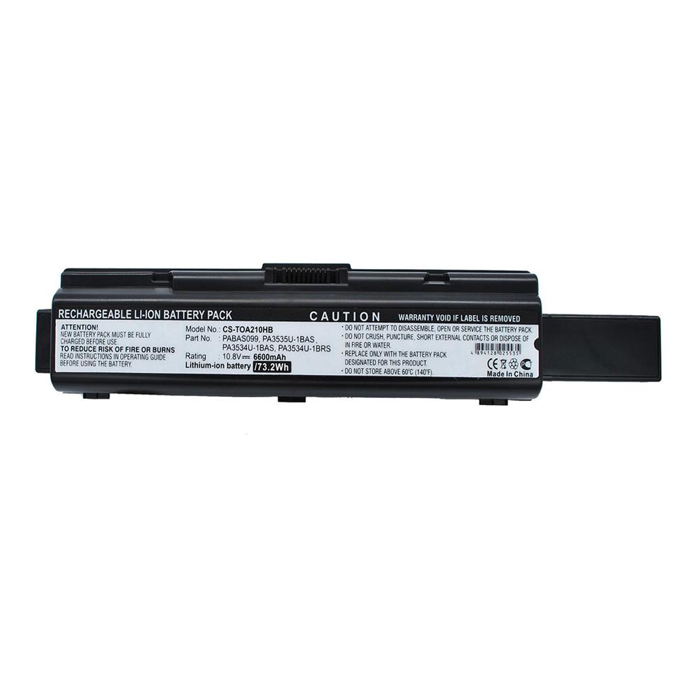 TOSHIBA PA3533U; PA3534U H-C 10.8V 6600mAh Li-ion LTOS6323