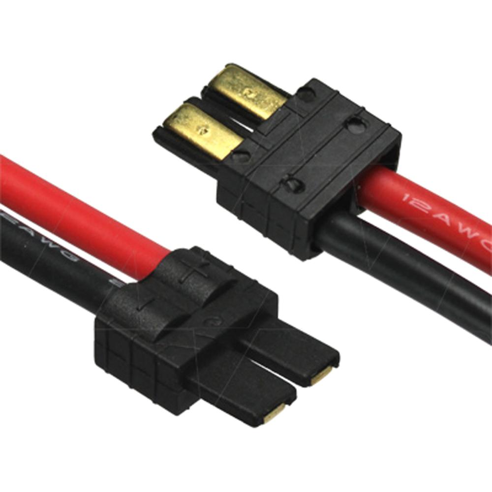 Traxxas type Male Connector with leads - 170mm 12AWG.