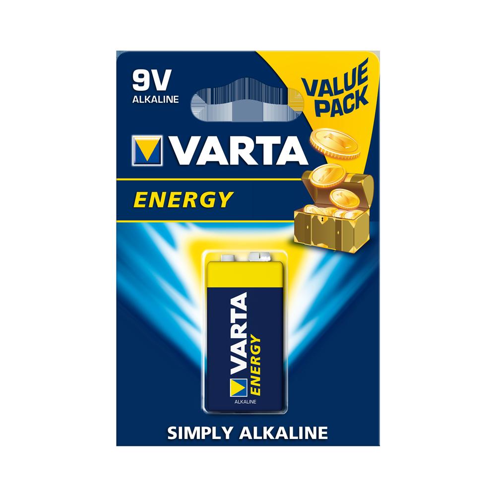 VARTA Energy Alkaline Batteries 9V 1 Pack