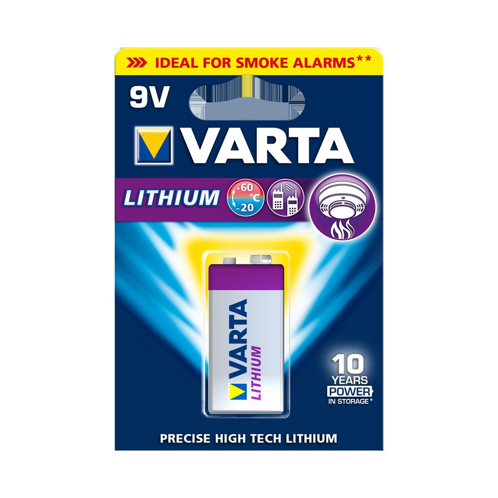 VARTA Professional Lithium Batteries 9 Volt 1 Pack