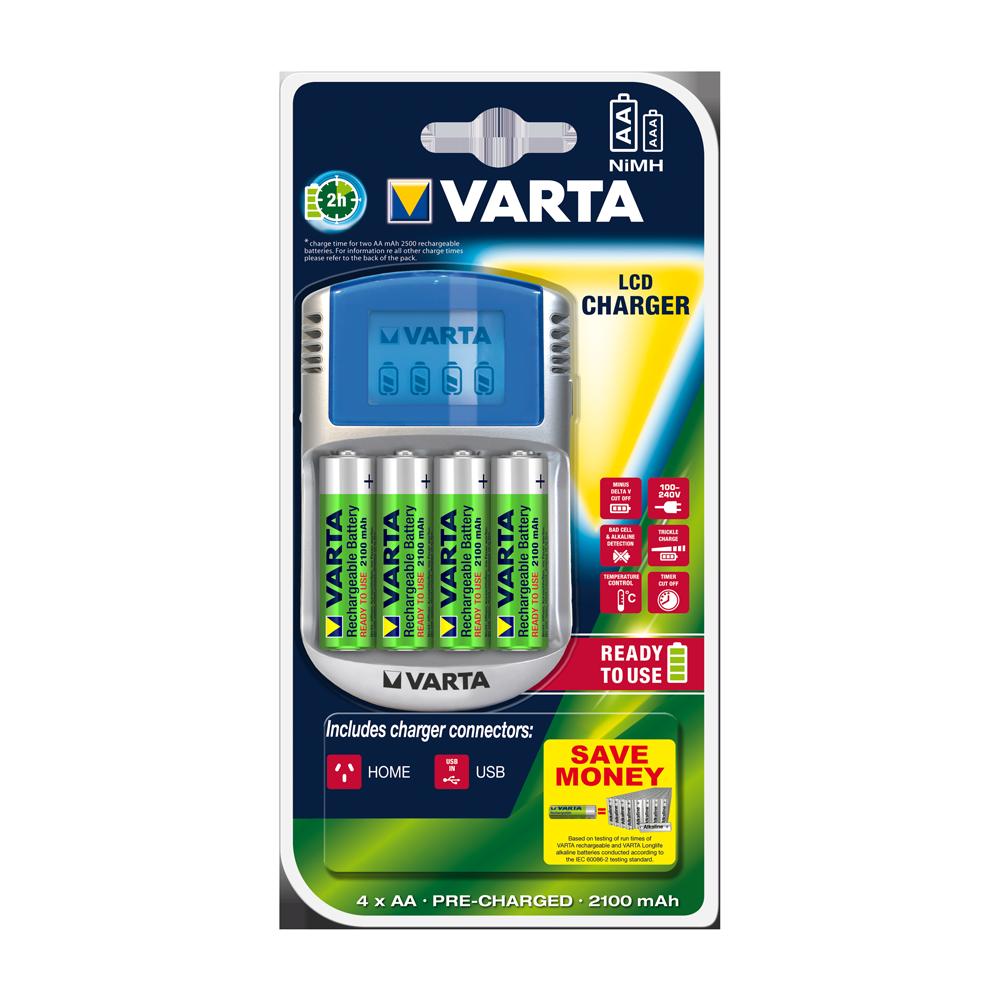 Varta Rapid LCD AA and AAA NiMH 2 Hour Charger