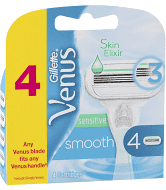 VENUS SMOOTH SENSITIVE 4 cartridge pack, Box of 10 | CLEARENCE ITEM