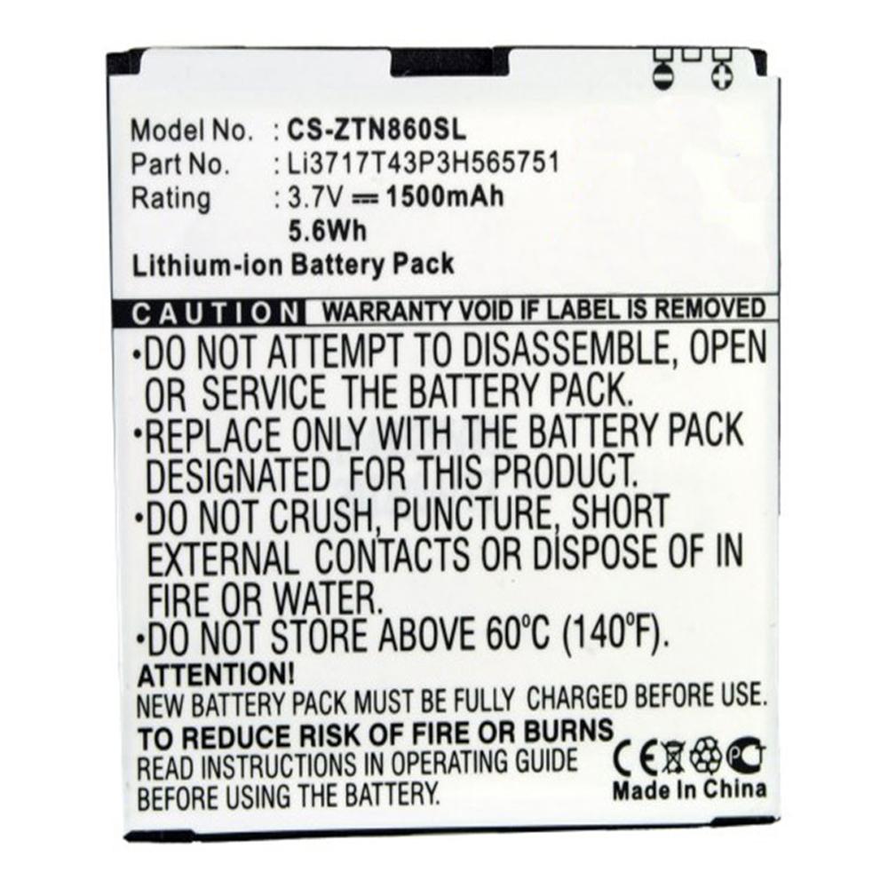 [PZTE3278] ZTE-TELSTRA Li3717T43P3H565751 3.7V 1500mAh Li-ion