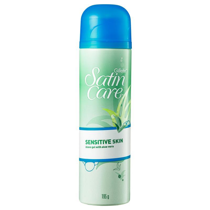 Satin Care Gel Sensitive 195g Box of 6 | CLEARENCE ITEM