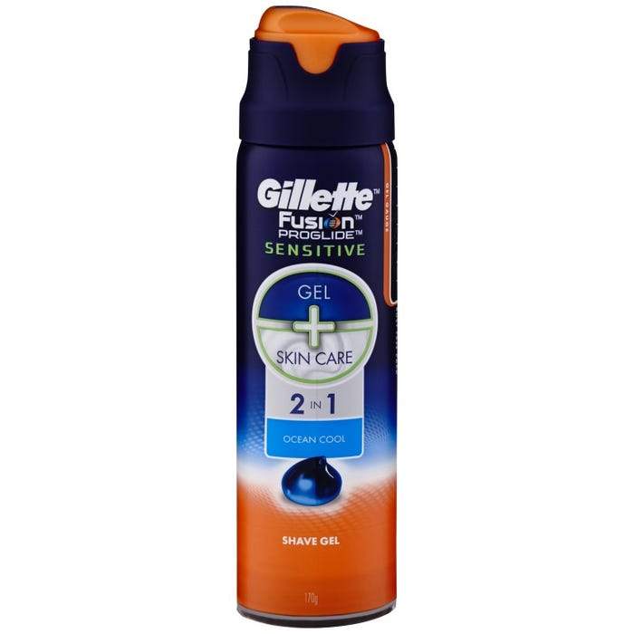 Fusion Proglide Sensitive Shave Gel Ocean Cool 170g Box of 6 | CLEARENCE ITEM